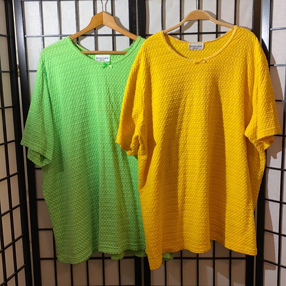 (2) Jenna Lane Tops 4X-no size tags